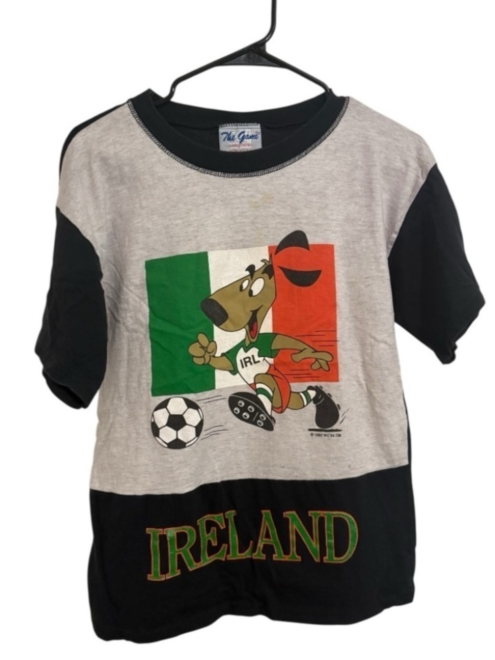 The Game Vintage Rare Deadstock 1992 Ireland World Cup Soccer Tee Large